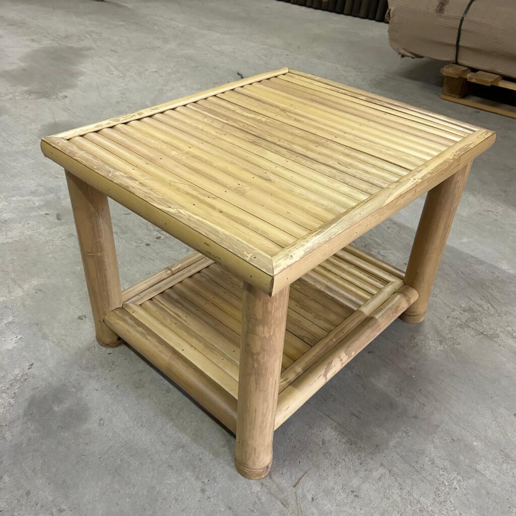 Bamboe bijzettafel Selong - 60 x 50 cm - Naturel - Eviro Bamboe