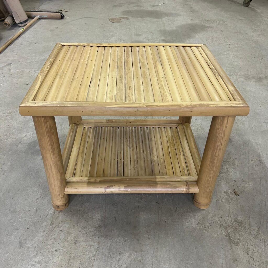 Bamboe bijzettafel Selong - 60 x 50 cm - Naturel - Eviro Bamboe