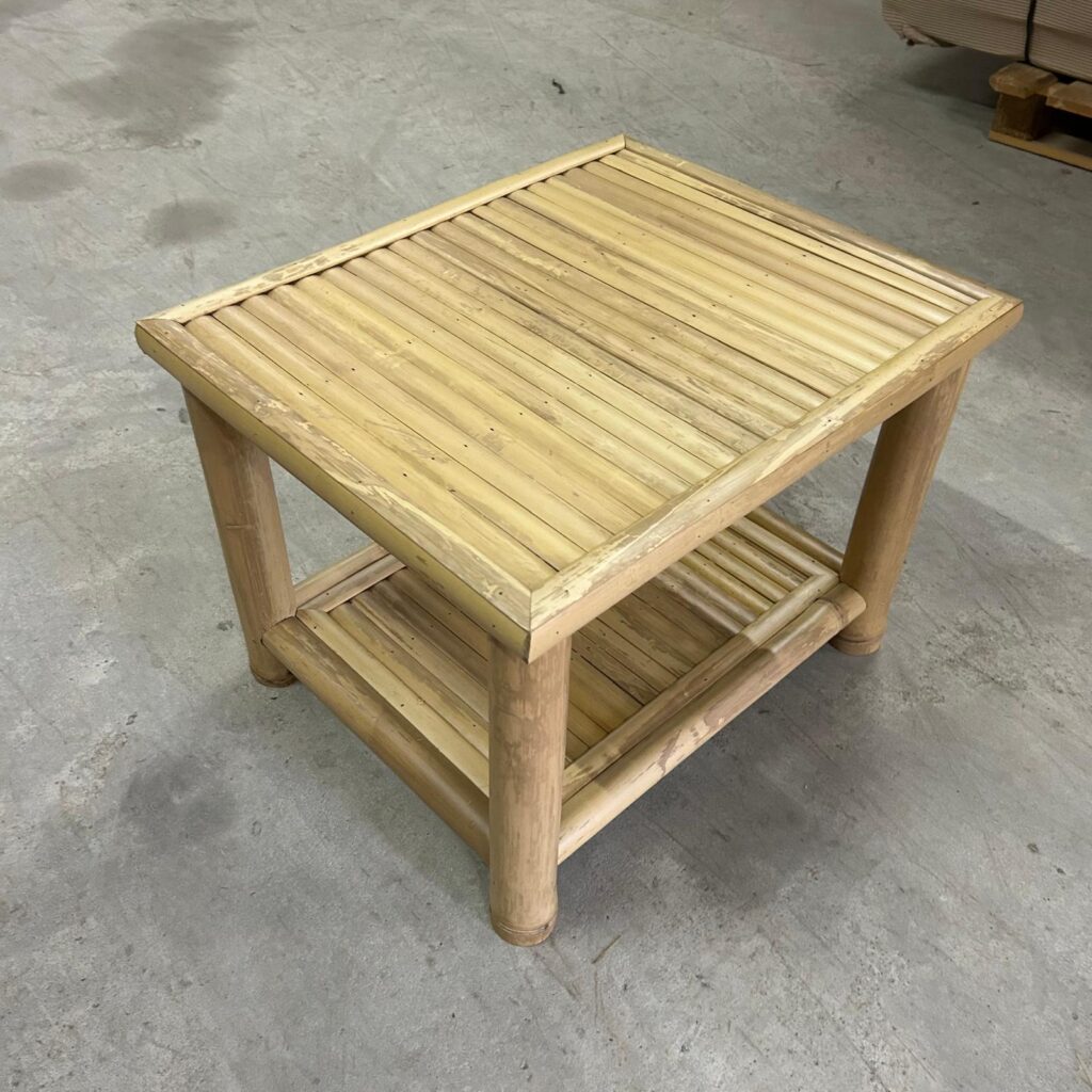 Bamboe bijzettafel Selong - 60 x 50 cm - Naturel - Eviro Bamboe